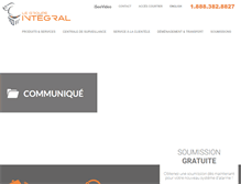 Tablet Screenshot of groupeintegral.com
